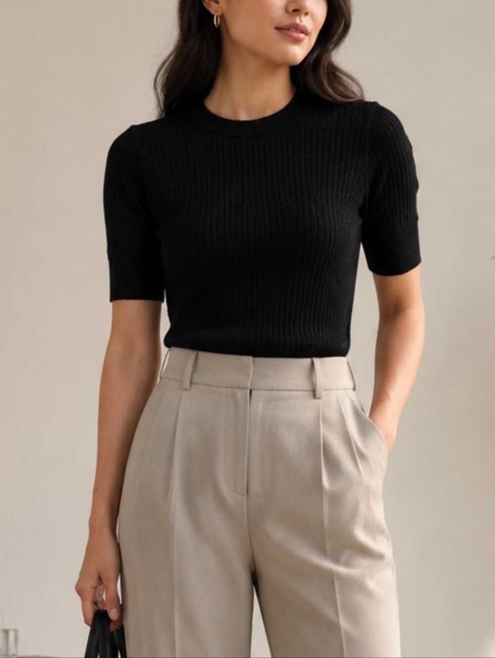 Soaked In Luxury Knit Short Sleeve Sweater XS NWT